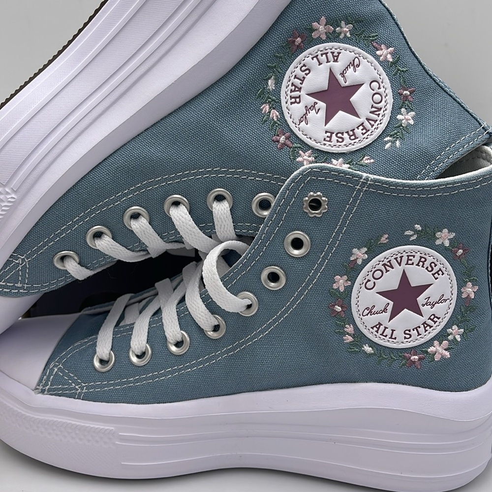 Vans WMNS A07237C
CTAS MOVE HI COCOON BLUE/WHITE Platforms Sneakers Chuck Taylor - Picture 14 of 16
